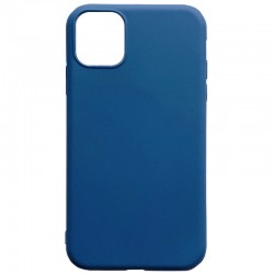 Силиконовый чехол Candy для Apple iPhone 12 mini (5.4") (Синий)