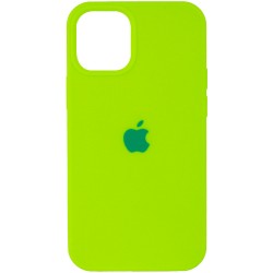 Чохол Silicone Case (AA) для Apple iPhone 12 mini (5.4") (Салатовий / Neon Green)