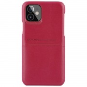 Шкіряна накладка для Apple iPhone 12 mini (5.4") G-Case Cardcool Series (Червоний)