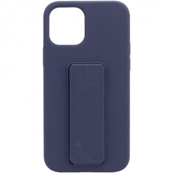 Чохол Silicone Case Hand Holder для Apple iPhone 12 mini (5.4") (Темно-синій / Midnight blue)