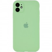 Чохол Silicone Case Full Camera Protective (AA) для Apple iPhone 12 mini (5.4") (М'ятний / Mint)