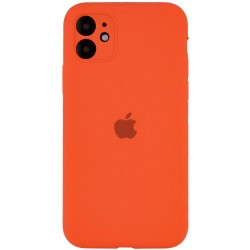 Чехол Silicone Case Full Camera Protective (AA) для Apple iPhone 12 mini (5.4") (Оранжевый / Kumquat)