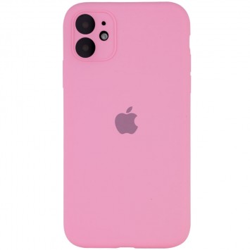 Чохол Silicone Case Full Camera Protective (AA) для Apple iPhone 12 mini (5.4") (Рожевий / Light pink)