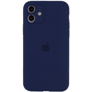 Чохол Silicone Case Full Camera Protective (AA) для Apple iPhone 12 mini (5.4") (Синій / Deep navy)