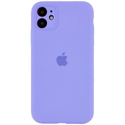 Чехол Silicone Case Full Camera Protective (AA) для Apple iPhone 12 mini (5.4") (Сиреневый / Dasheen)
