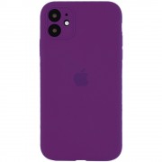 Чохол Silicone Case Full Camera Protective (AA) для Apple iPhone 12 mini (5.4") (Фіолетовий / Grape)