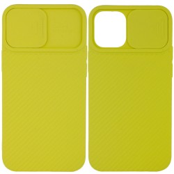 Чехол Camshield Square TPU со шторкой для камеры для Apple iPhone 12 mini (5.4") (Желтый)