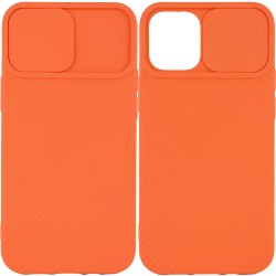 Чехол Camshield Square TPU со шторкой для камеры для Apple iPhone 12 mini (5.4") (Оранжевый)