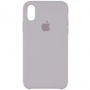 Чохол Silicone Case (AA) Для Apple iPhone X / XS (Сірий / Stone)