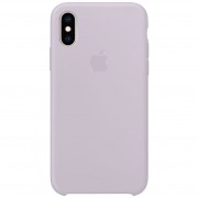 Чохол Silicone Case (AA) Для Apple iPhone X / XS (Сірий / Lavender)