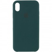 Чохол Silicone Case (AA) Для Apple iPhone XR ( Зелений / Forest green)