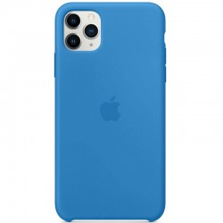Чехол Silicone case (AAA) для Apple iPhone 11 Pro (Синий / Surf Blue)