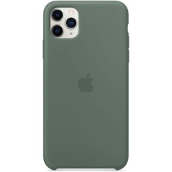 Чохол Silicone case (AAA) для Apple iPhone 11 Pro Max ( Зелений / Pine green)