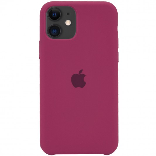 Чохол Silicone Case (AA) Для Apple iPhone 11 ( Червоний / Rose Red)