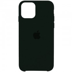Чохол Silicone Case (AA) Для Apple iPhone 11 Pro Max (Зелений / Black Green)