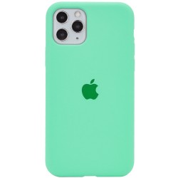 Чохол Silicone Case Full Protective (AA) для Apple iPhone 11 Pro (Зелений / Spearmint ) 