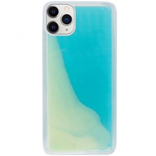 Неоновий чохол Neon Sand glow in the dark для Apple iPhone 11 Pro (Блакитний)