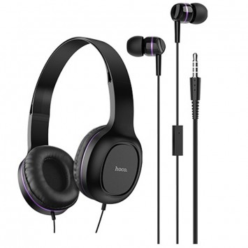 Навушники Hoco W24 (Чорно - фіолетовий)