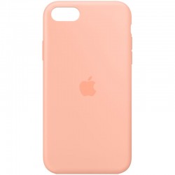 Чохол Silicone Case Full Protective (AA) Для Apple iPhone SE (2020) (Помаранчевий / Grapefruit)