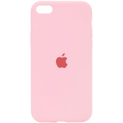 Чехол для Apple iPhone SE (2020) Silicone Case Full Protective (AA) (Розовый / Peach)