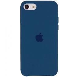 Чохол Silicone Case (AA) для iPhone SE 2 / 3 (2020 / 2022) / iPhone 8 / iPhone 7 (Синій / Cosmos Blue)