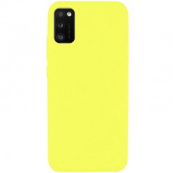 Чехол Silicone Cover Full without Logo (A) для Samsung Galaxy A41 (Желтый / Flash)