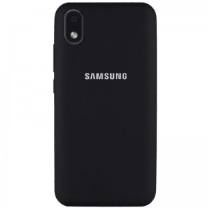 Чохол Silicone Cover Full Protective (AA) Для Samsung Galaxy M01 Core / A01 Core (Чорний / Black)