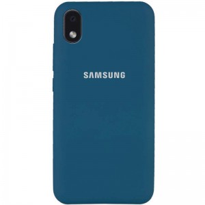 Чохол Silicone Cover Full Protective (AA) Для Samsung Galaxy M01 Core / A01 Core (Синій / Cosmos Blue)