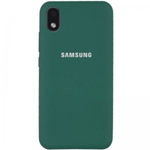 Чохол Silicone Cover Full Protective (AA) Для Samsung Galaxy M01 Core / A01 Core (Зелений / Pine green)