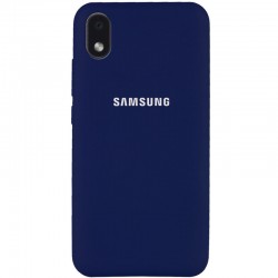 Чохол Silicone Cover Full Protective (AA) Для Samsung Galaxy M01 Core / A01 Core (Темно-синій / Midnight blue)