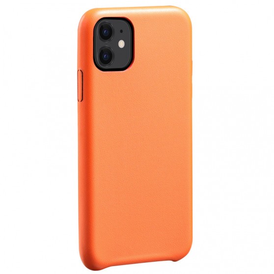 Шкіряний чохол AHIMSA PU Leather Case (A) для Apple iPhone 11 (Помаранчевий)