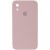 Чохол Silicone Case Square Full Camera Protective (AA) Для Apple iPhone XR (рожевий / Pink Sand)