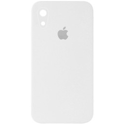 Чохол Silicone Case Square Full Camera Protective (AA) Для Apple iPhone XR (білий / White ) 
