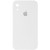 Чохол Silicone Case Square Full Camera Protective (AA) Для Apple iPhone XR (білий / White ) 