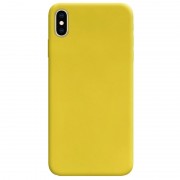 Силіконовий чохол Candy для Apple iPhone X / XS (Жовтий)