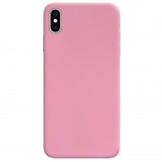 Силіконовий чохол Candy для Apple iPhone X / XS (Рожевий)