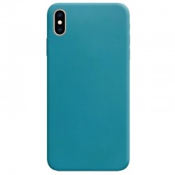 Силіконовий чохол Candy для Apple iPhone X / XS (Синій / Powder Blue)