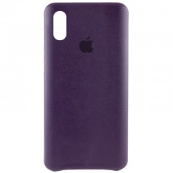 Кожаный чехол AHIMSA PU Leather Case Logo (A) для Apple iPhone X / XS (Фиолетовый)