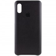 Шкіряний чохол AHIMSA PU Leather Case Logo (A) Для Apple iPhone X / XS (Чорний)