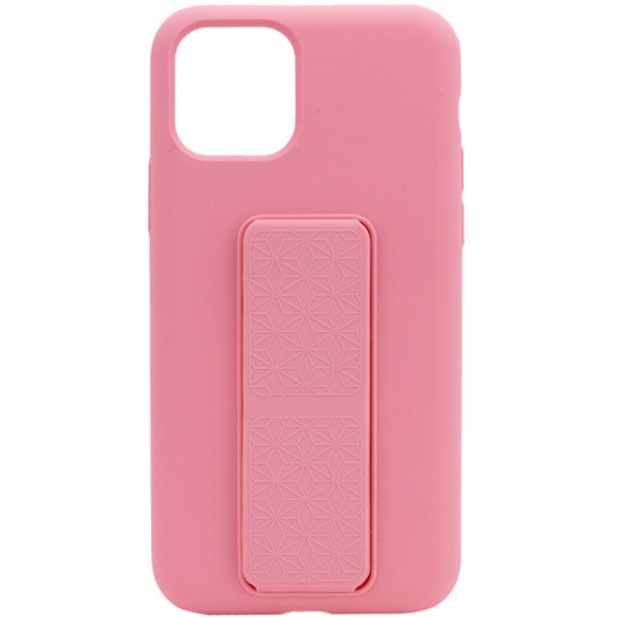 Чохол Silicone Case Hand Holder для Apple iPhone 11 Pro (рожевий / Pink)