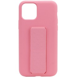Чохол Silicone Case Hand Holder для Apple iPhone 11 Pro Max (рожевий / Pink )