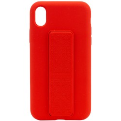 Чехол Silicone Case Hand Holder для Apple iPhone X / XS (Красный / Red)