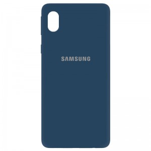 Чохол Silicone Cover My Color Full Protective (A) для Samsung Galaxy M01 Core / A01 Core (Синій / Navy blue)