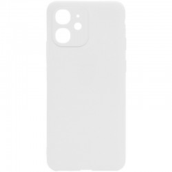 Силиконовый чехол Candy Full Camera для Apple iPhone 12 (6.1"") (Белый / White)
