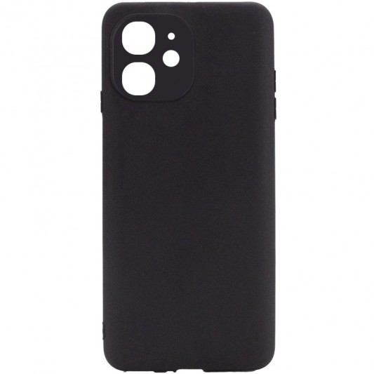 Силіконовий чохол Candy Full Camera Для Apple iPhone 12 (Чорний / Black ) 