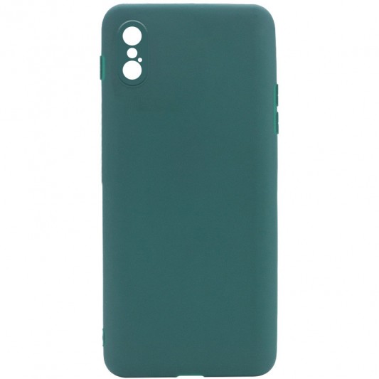 Силіконовий чохол Candy Full Camera Для Apple iPhone X / XS (Зелений / Forest green)