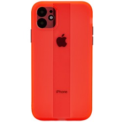Чохол TPU Glossy Line Full Camera Для Apple iPhone 12 (6.1"") (Червоний)