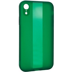 Чехол TPU Glossy Line Full Camera для Apple iPhone XR (Зеленый)