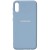 Чохол Silicone Cover Full Protective (AA) Для Samsung Galaxy A02 (Блакитний / Lilac Blue)
