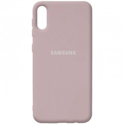 Чохол Silicone Cover Full Protective (AA) Для Samsung Galaxy A02 ( Сірий / Lavender)